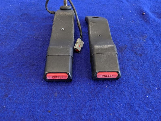 1994-1995 Ford Mustang Cobra GT Front Seatbelt Buckles Coupe Black Center - The Parts Farm