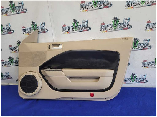 2005-2009 Ford Mustang GT Coupe Pair Front Door Panels Speaker Tan Black 2870