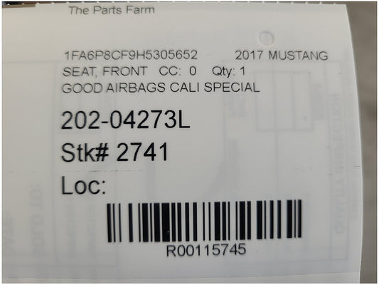 2017 Ford Mustang GT Coupe Cali Special Comfort Seats Leather *Repaired* 2741