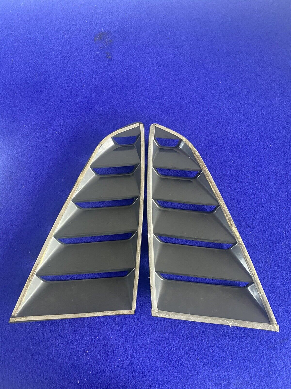 2015-2021 Ford Mustang GT S550 Quarter Window Sail Panel Covers Pair Rear - The Parts Farm