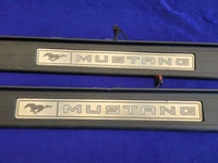 2015-2023 Ford Mustang GT S550 Pair of Lighted Door Sill Scuff Plates 2346 - The Parts Farm