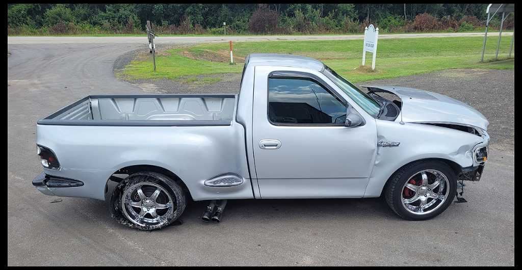 1999-2004 Ford Lightning F150 SVT Pickup Truck Driver Rear Seat Belt Cover Trim - The Parts Farm