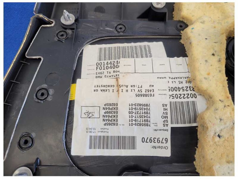 2001-2006 BMW M3 E46 M/T Coupe Driver Quarter Interior Panel Cover Trim 1953 - The Parts Farm