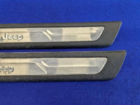 2014-2017 Jeep Grand Cherokee SRT8 6.4L Pair Door Sill Plates Scuff - The Parts Farm