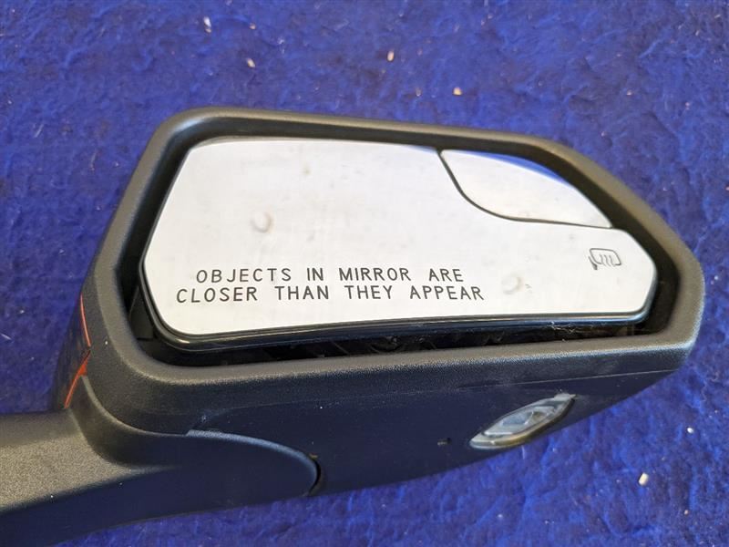 2015-2021 Ford Mustang GT S550 Passenger RH Mirror Spotter Rear View Paint Black - The Parts Farm