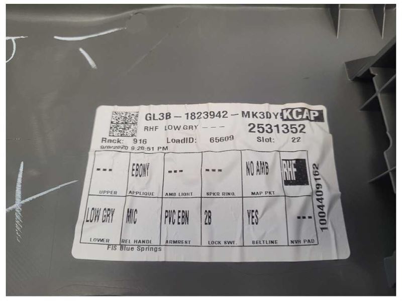 2018-2020 Ford F150 4x4 Pickup Truck Passenger Left Front Door Panel Card 2476 - The Parts Farm