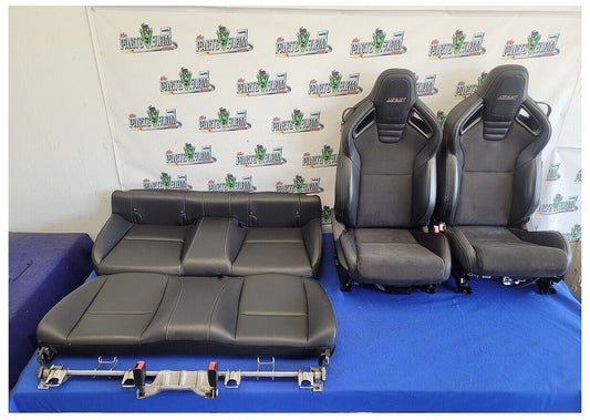 2010-2015 Chevrolet Camaro SS Recaro Coupe Bucket Leather Suede Seats Seat 2592 - The Parts Farm