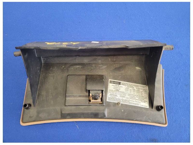 1996-1998 Ford Mustang Cobra 4.6L Glove Box Passenger Dash Storage Tan 2512 - The Parts Farm