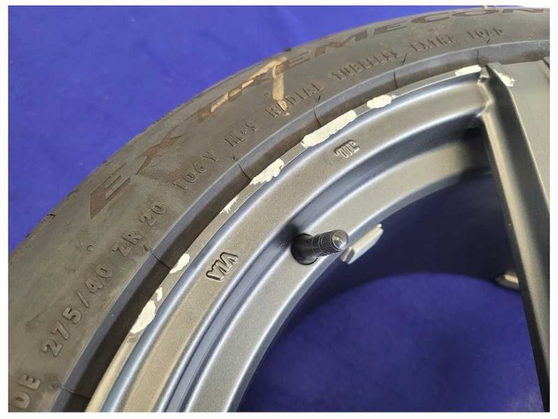 2015-2023 Ford Mustang GT S550 Saleen Rear Wheel 20x10.5 Black Scuffs 2411 - The Parts Farm