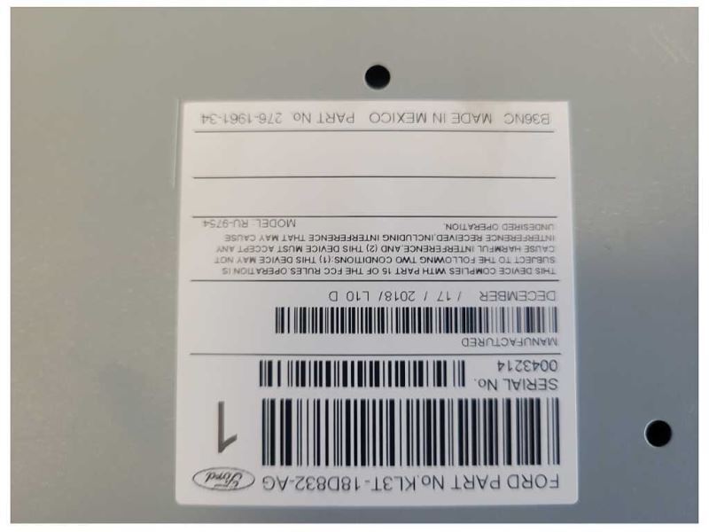 2019-2022 Ford F150 Pickup Truck Audio Receiver Screen Dash 8.0 Info Screen 2548 - The Parts Farm