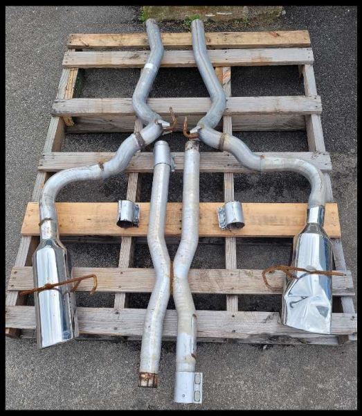 2015-2017 Ford Mustang GT S550 Cat Back Muffler Exhaust Bent Pipe Tip - The Parts Farm