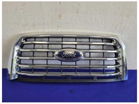 2015-2017 Ford F150 Pickup Truck Front Grille Center 5 Chrome Grill Shutter 2063 - The Parts Farm