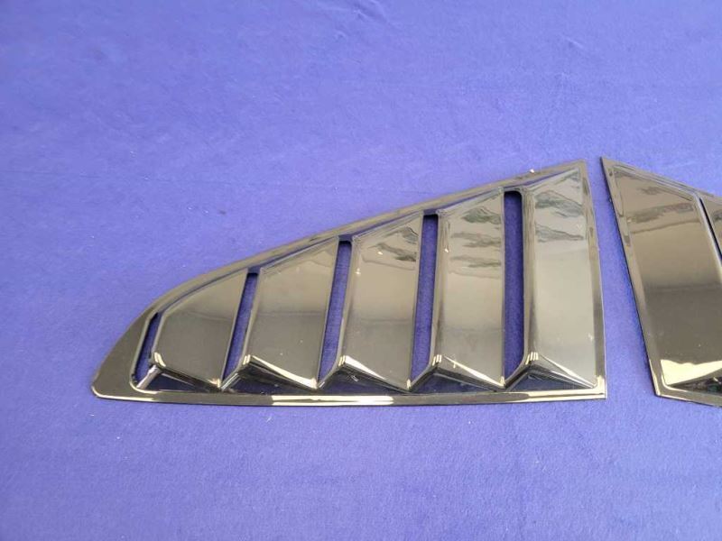 2015-2022 Ford Mustang GT S550 Rear Quarter Windows Louvers Covers 2374 - The Parts Farm