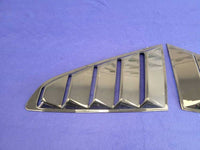 2015-2022 Ford Mustang GT S550 Rear Quarter Windows Louvers Covers 2374 - The Parts Farm
