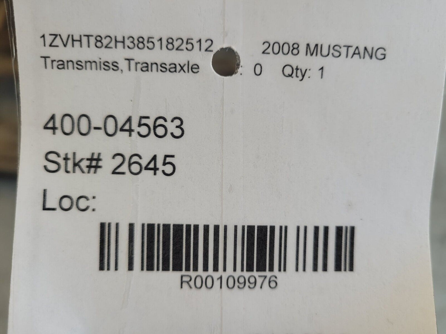 2005-2010 Ford Mustang GT 4.6L TR3650 5 Speed Manual Transmission 3650 62K 2645 - The Parts Farm
