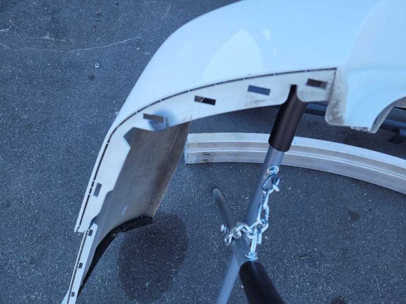 2016-2017 Chevrolet Caprice 6.0L Sedan Rear Back Bumper Cover Paint White - The Parts Farm