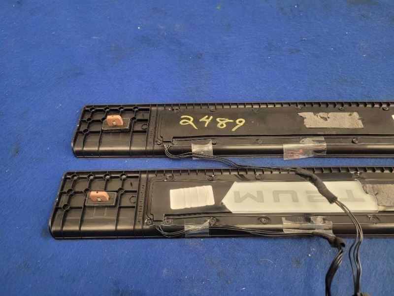 2015-2023 Ford Mustang GT S550 Pair Door Sill Plates Lighted Scuff 2489 - The Parts Farm
