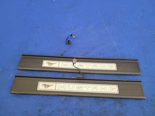 2015-2023 Ford Mustang GT S550 Pair Door Sill Plates Scuff Lighted Light 2447 - The Parts Farm