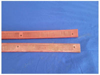 1987-1993 Ford Mustang GT LX 5.0L Pair of Door Sill Scuff Plates Red Trim 2298 - The Parts Farm