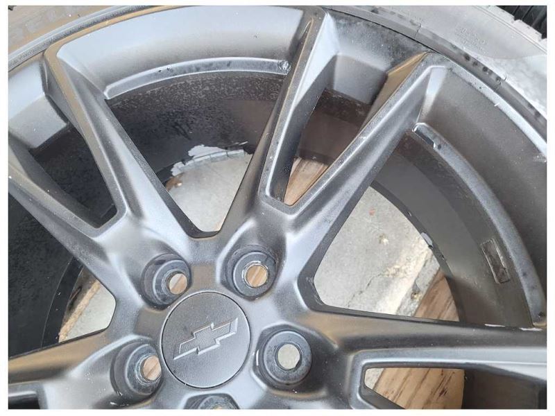 2016-2023 Chevrolet Camaro SS Rear Wheel 20x9.5 Black Wheel Spoke Scuffs 2492 - The Parts Farm