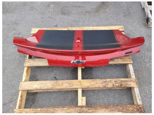 2014-2015 Chevrolet Camaro SS Convertible Back Decklid Spoiler Paint Maroon 2320 - The Parts Farm