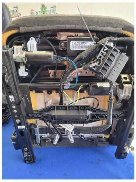 2012-2015 Chevrolet Camaro SS Convertible Set Seats Bucket Leather Blue 2582 - The Parts Farm