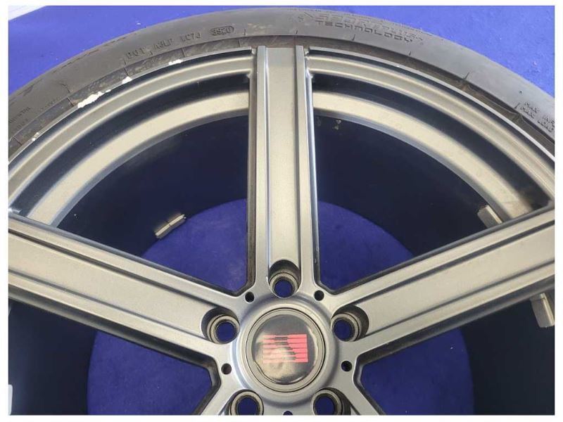 2015-2023 Ford Mustang GT S550 Saleen Rear Wheel 20x10.5 Black Scuffs 2411 - The Parts Farm