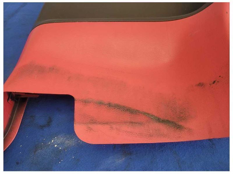 1994-1998 Ford Mustang GT Coupe Passenger Rear Quarter Plastic Trim Red Black - The Parts Farm