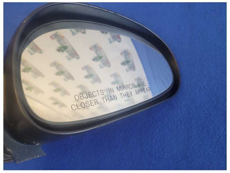 1999-2004 Ford Mustang GT Convertible Passenger Rear View Mirror Black 2570 - The Parts Farm