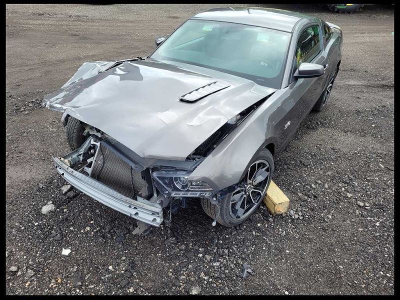 2013-2014 Ford Mustang GT Driver Left Rear View Mirror Spotter Glass Paint UJ - The Parts Farm