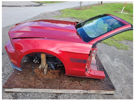 2011-2012 Ford Mustang GT Front Clip Hood Fender Bumper Light Paint U6 2532