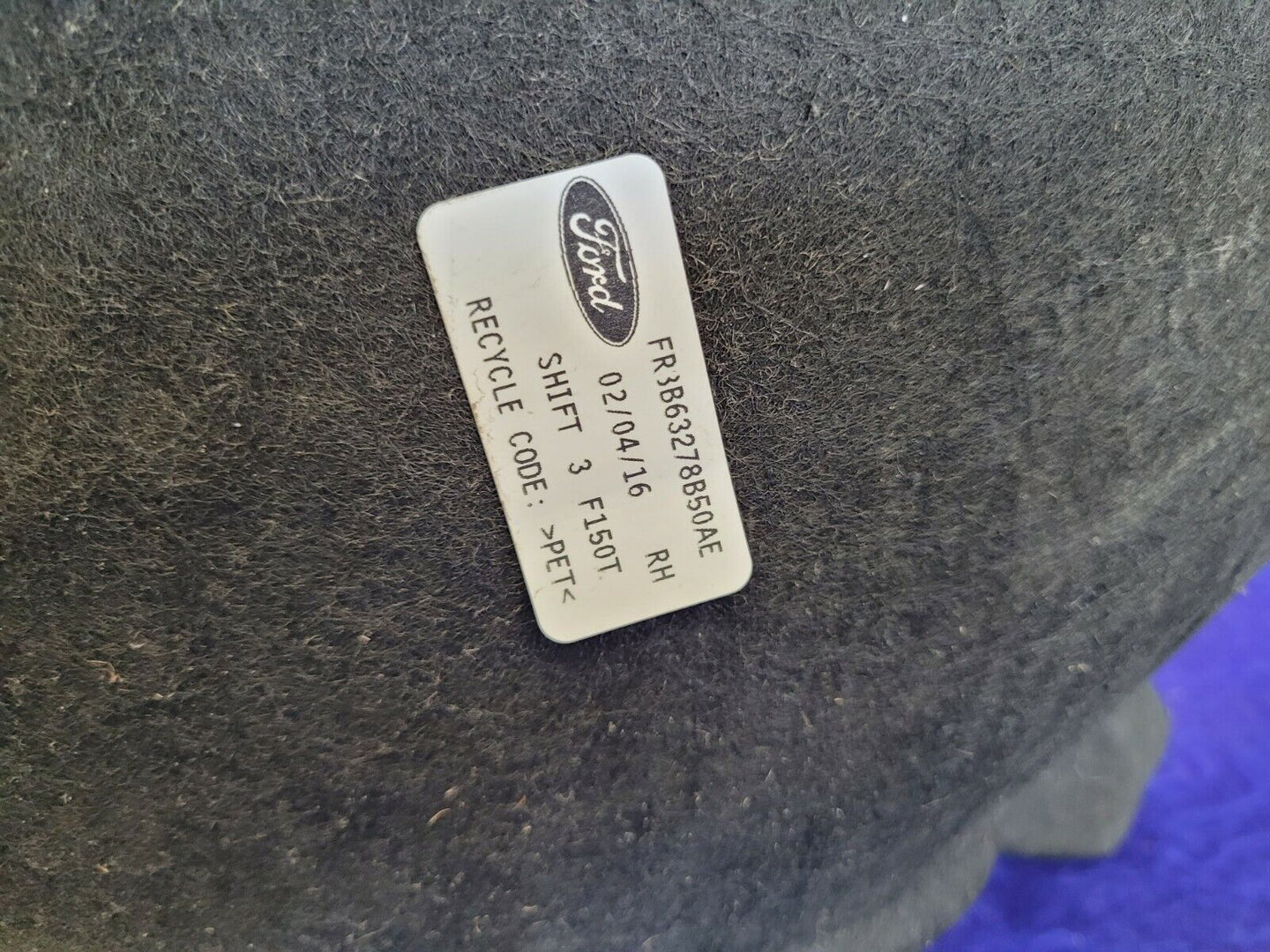 2015-2017 Ford Mustang GT 5.0 S550 Passenger Right Rear Back Wheel House Liner - The Parts Farm