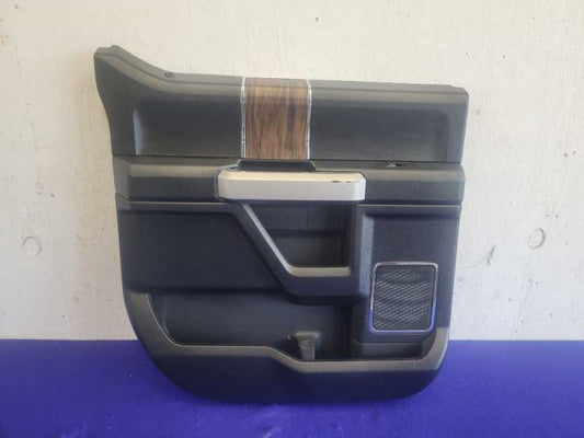 2017-2020 Ford F150 Pickup Truck Driver Left Back Rear Door Panel Card Black - The Parts Farm