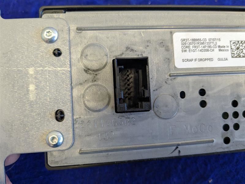 2015 Ford Mustang GT S550 Audio Radio Receiver AM FM Single Disc - The Parts Farm