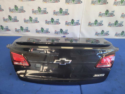 2014-2017 Chevrolet SS 6.2L Sedan Rear Trunk Deck Lid Emblem Paint Black 2372 - The Parts Farm
