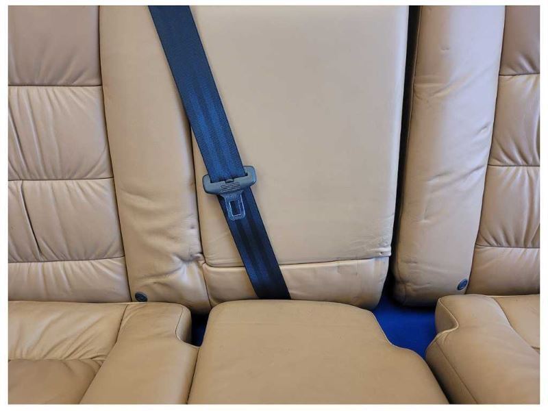2004-2006 Porsche Cayenne Turbo 4.5L Rear Seat Fold Up Tan Upper Lower 2137 - The Parts Farm