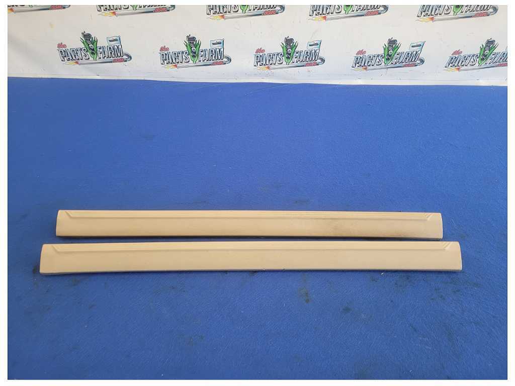1999-2004 Ford Mustang GT 4.6L Pair Door Sill Scuff Plates Tan 2561 - The Parts Farm
