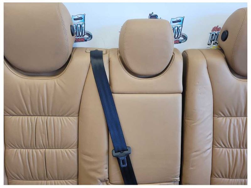 2004-2006 Porsche Cayenne Turbo 4.5L Rear Seat Fold Up Tan Upper Lower 2137 - The Parts Farm