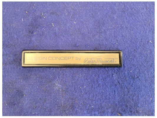 1987-1990 Ford Mustang Mclaren ASC Convertible Badge Emblem Peter Muscat 1964