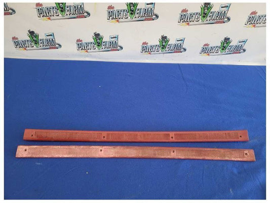 1987-1993 Ford Mustang GT LX 5.0L Pair of Door Sill Scuff Plates Red Trim 2298 - The Parts Farm