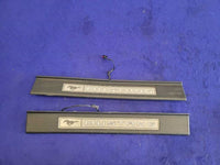 2015-2023 Ford Mustang GT S550 Pair Door Sill Plates Lighted Scuff 2398 - The Parts Farm