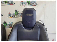 2012-2015 Chevrolet Camaro SS Convertible Set Seats Bucket Leather Blue 2582 - The Parts Farm