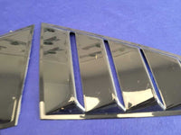 2015-2022 Ford Mustang GT S550 Rear Quarter Windows Louvers Covers 2374 - The Parts Farm