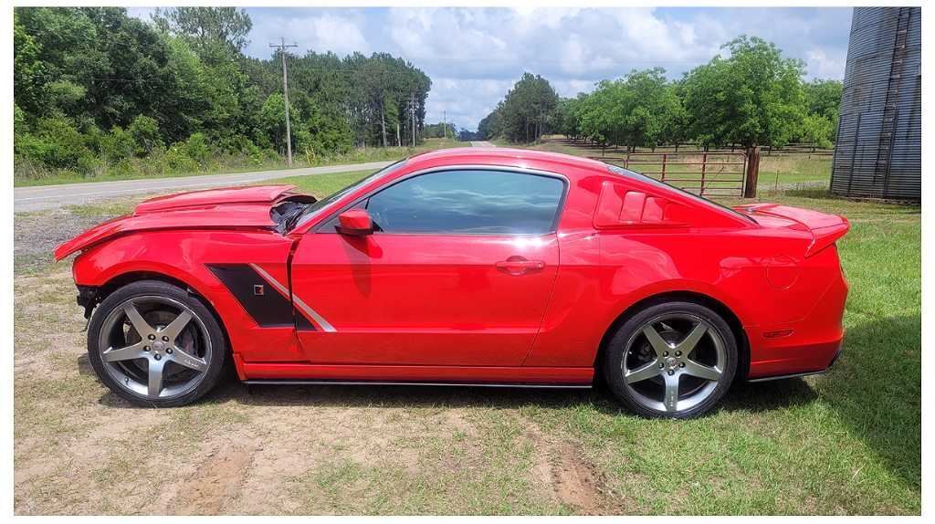 2011-2014 Ford Mustang GT Driver Left Rear View Mirror Spotter Paint PQ 2395 - The Parts Farm