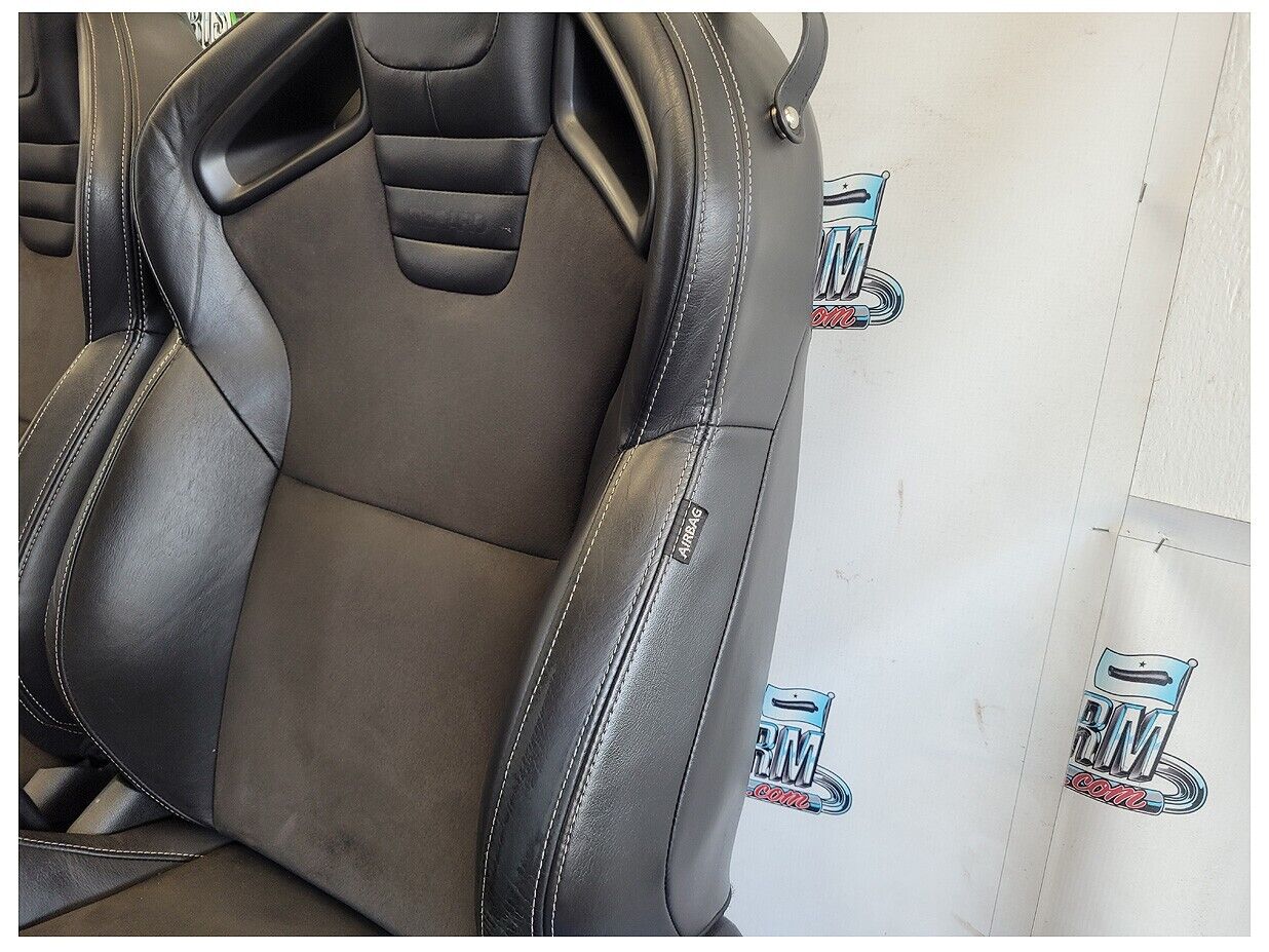 2010-2015 Chevrolet Camaro SS Recaro Coupe Bucket Leather Suede Seats Seat 2592 - The Parts Farm