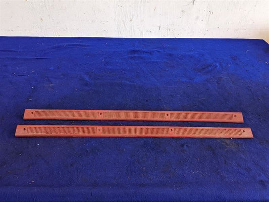 1987-1993 Ford Mustang GT LX 5.0L Pair of Door Sill Scuff Plates Red Trim Cover - The Parts Farm