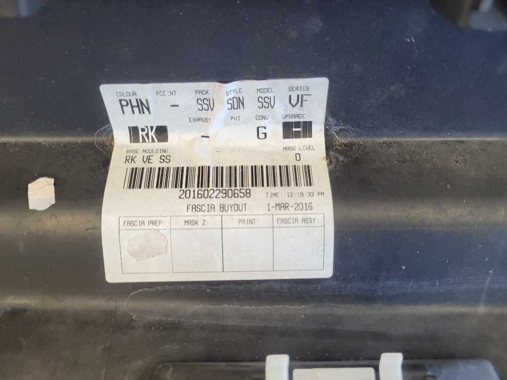 2014-2017 Chevrolet SS 6.2 Sedan Passenger Lower Rocker Panel Molding Black 2602 - The Parts Farm