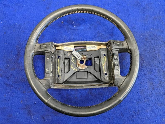 1990-1993 Ford Mustang GT LX 5.0L Steering Wheel Black Leather Horn Cruise - The Parts Farm