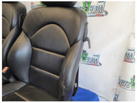 2001-2006 BMW M3 E46 M/T Coupe Set Black Seats Leather Front Back *Worn* 2445 - The Parts Farm