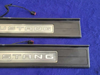 2015-2023 Ford Mustang GT S550 Pair Door Sill Plates Scuff Lighted Panel 2321 - The Parts Farm